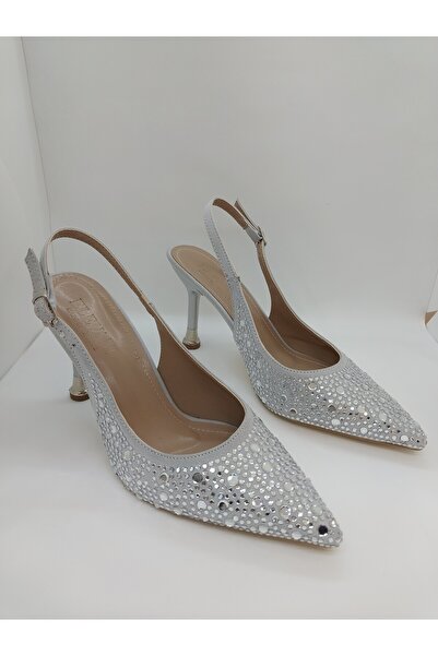 Sultan Shoes Taşlı ince topuklu abiye ayakkabı