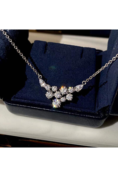 Choice XL1098 قلادة نسائية رائعة من Huitan مرصعة بزركونيا مكعب لحفلات الزفاف،...