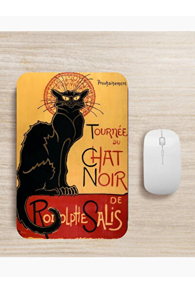 Cemira Mouse Pad cu design înrămat Le Chat Noir