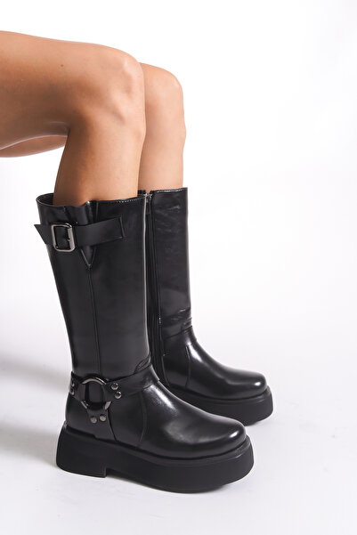 Riccon حذاء هيليارا النسائي 00123002 أسود ريفي