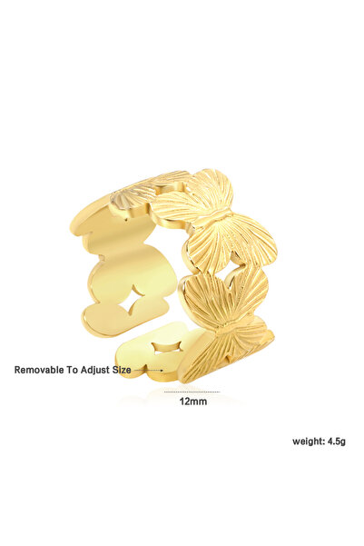 Choice9 RI164507G French Vintage Fashion Butterfly Flower Starfish Opening Ri...