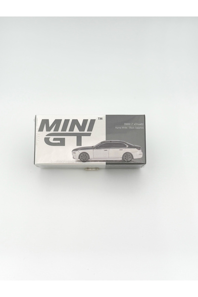 mini gt 1/64 BMW i7 xDrive60 Alpine White / Black Sapphire