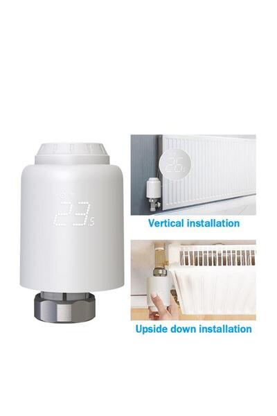 TELLUR Cap termostatic pentru radiator Tellur, Wi-Fi, Universal, Afisaj LED, Control aplicatie