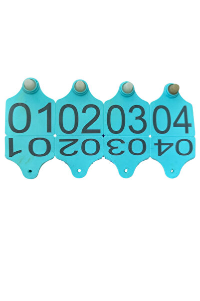 ÇİFTLİK EKİPMANLARI 300 ADET RURKUAZ BÜYÜKBAŞ HAYVAN KULAK KÜPESİ(PENS UCU HEDİYE)