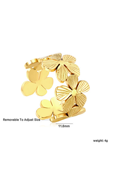 Choice6 RI165307G French Vintage Fashion Butterfly Flower Starfish Opening Ri...