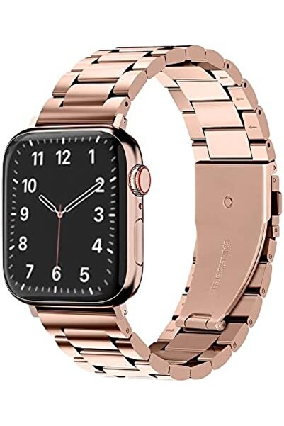 O Ozone ساعة أبل ٤١ مم / ٤٠ مم / ٣٨ مم | سوار معدني | ذهبي وردي