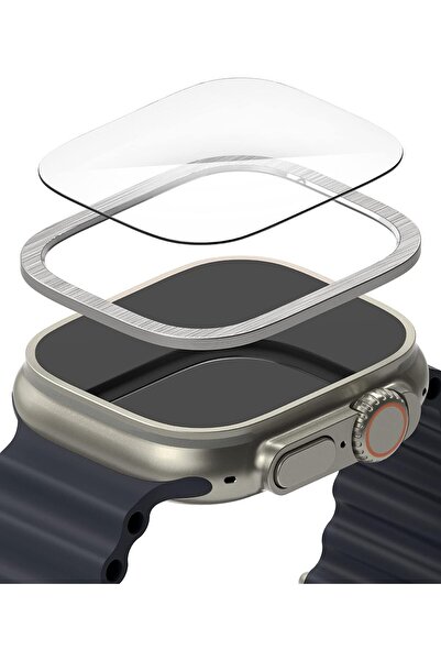 Ringke Apple Watch Ultra 2 / 1 Screen Protector 49mm) and Case |Bezel Styling & Glass- 49-01