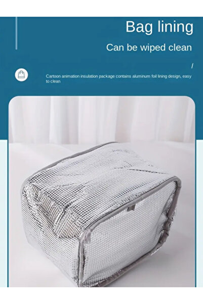 So Iconic Cutie de prânz termoizolată Sanrio Cinnamoroll / Geantă de culoare albastră / Geantă de prânz