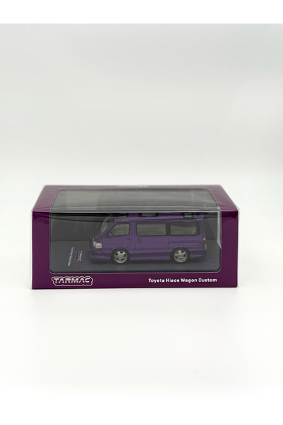 Tarmac Works 1/64 Toyota Hiace Wagon Custom Purple