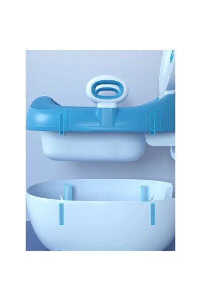 Flippy Kids Potty +1yr, Portable, Anchor Design with Lid, Non-Toxic, Detachable Compartment, Blue