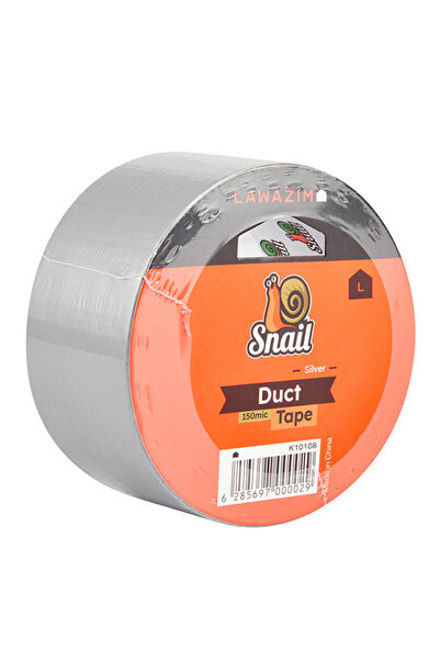 Lawazim Snail Heavy Duty Duct Tape 150mic 48mm x 20m - Silver Waterproof and ...