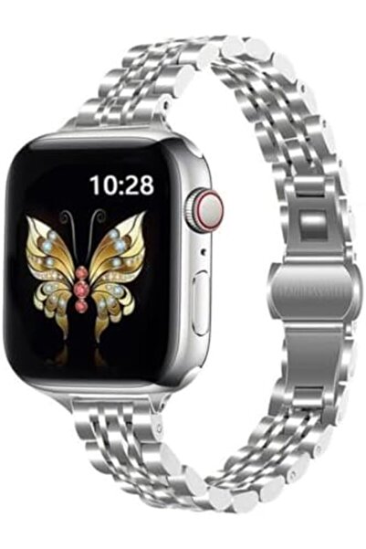 O Ozone Apple Watch 41mm / 40mm / 38mm | Slim Metal Straps |Silver