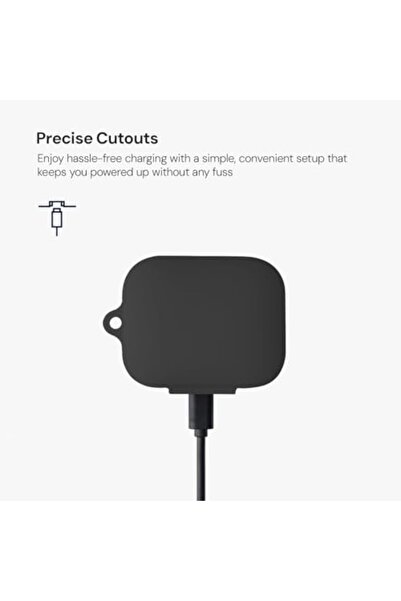 O Ozone OnePlus Buds 3 Case | Silicone Series |Black