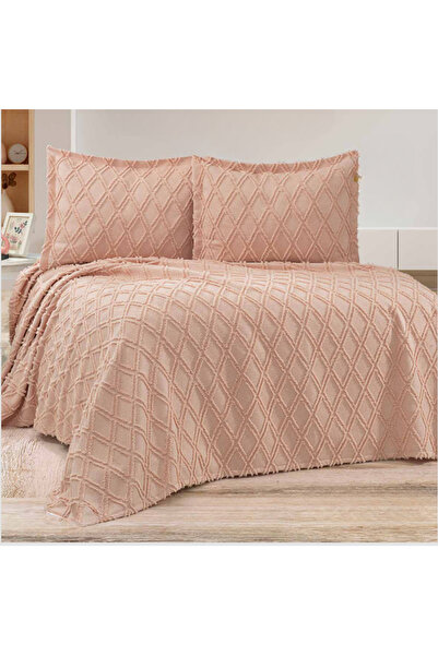 GOLDEN HOME طقم بياقة مزدوجة من كارولينا مقاس 240 × 250 سم ووسادتين