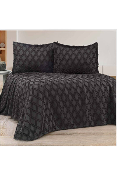 GOLDEN HOME طقم بياقة مزدوجة من كارولينا مقاس 240 × 250 سم ووسادتين