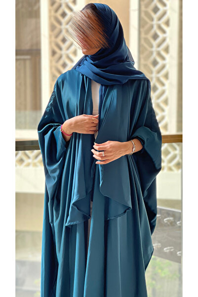 outline Turquoise Abaya Bisht