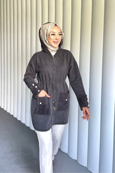 PİNK FLY Ζακέτα με κουκούλα Angora