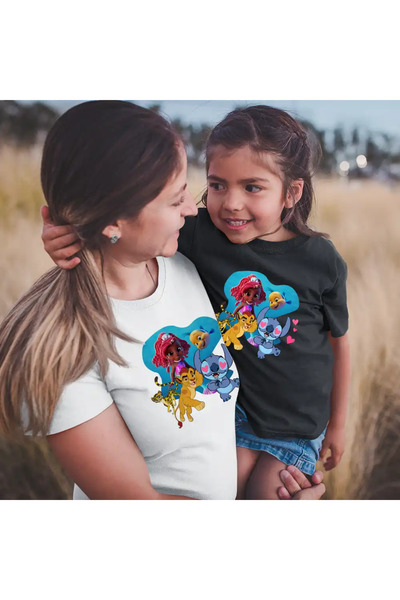 OEM Children's T-shirt for Girls Ariel Stitch Guard Felina Fuli Kion