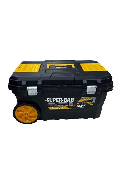 Ateş Super Bag 25.6 Inch Mobile Tool Bag with Wheels Tool Rolling Bag Asr4024