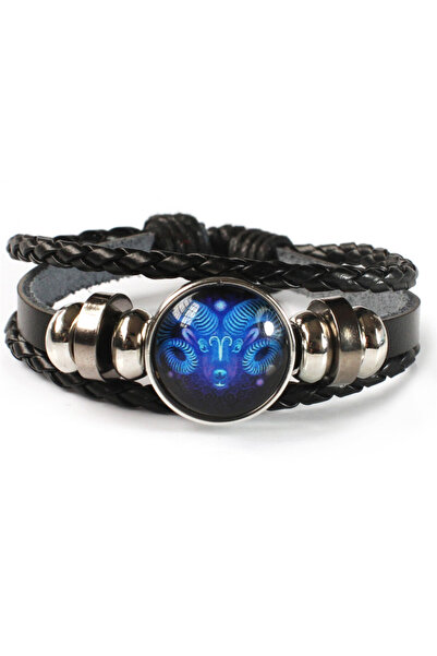 Choice1 YA0722-3-Aries 12 Zodiac Signs Ctellation Charm Luminous Bracelet for...