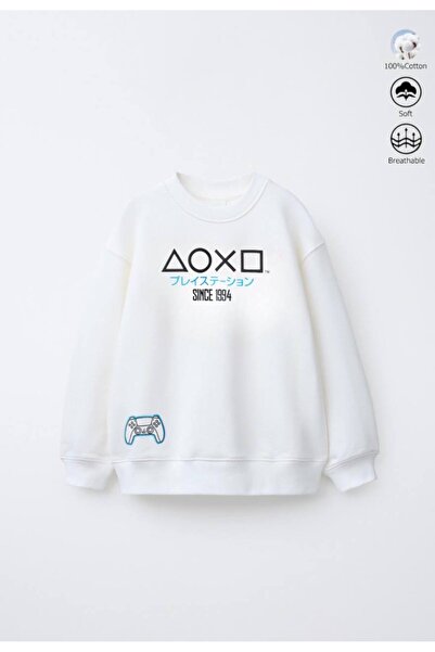 Daisy Dolly Hanorac pentru băieți din bumbac cu 3 fire, fără strălucire