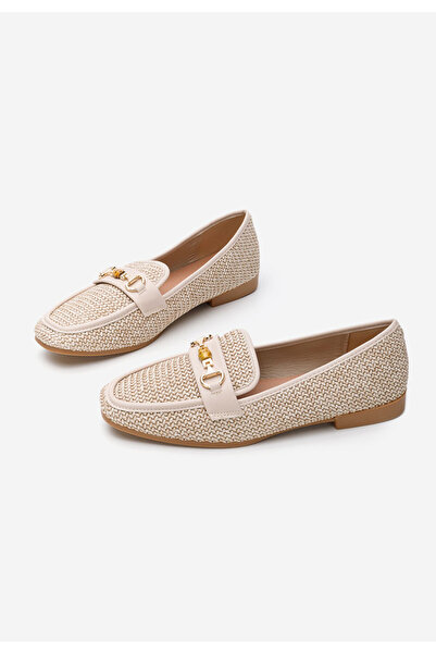 B T Shoes Béžové dámské mokasíny Krystina