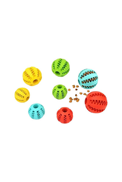 Nobrand Minge de cauciuc pentru hranire lenta, pentru caini si pisici, 6 cm, albastru