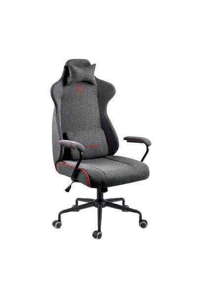 DacEnergy Scaun de birou DacEnergy, din material, baza metalica, 2 perne, ina...