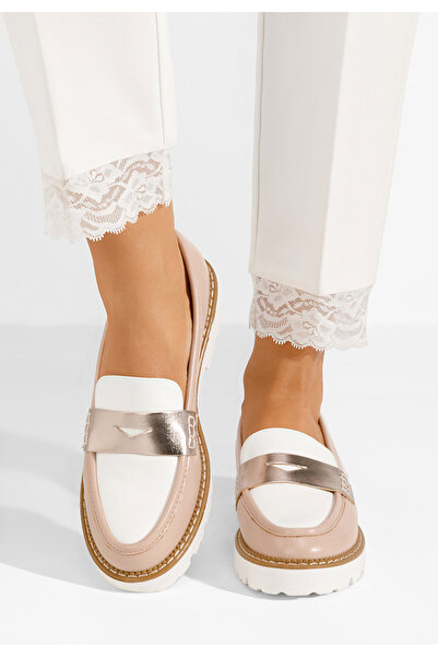 B T Shoes Růžové mokasíny dámské Camila