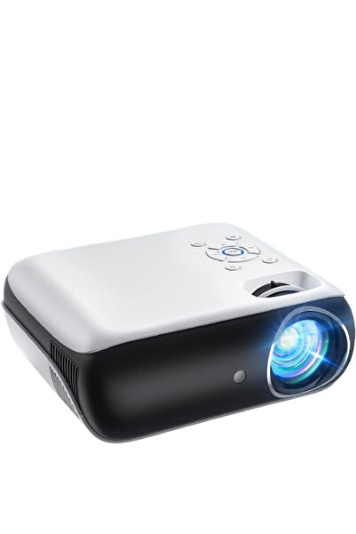 TOPVISION Haprun H1 FullHD Video Projector, 9500 Lumens, 100 inch Projection Screen Included