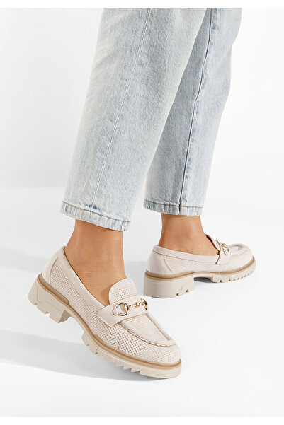 B T Shoes Women's summer loafers Sortela beige