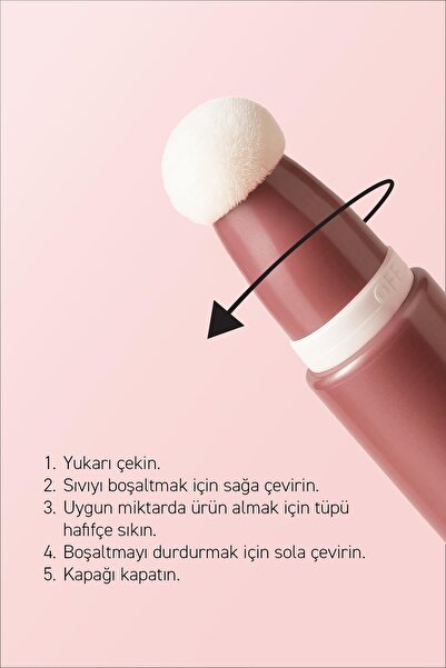 Alix Avien Yoğun Pigmentli E Vitaminli Mat Bitişli Kremsi Likit Allık - Liquid Blusher 06 Dried Rose