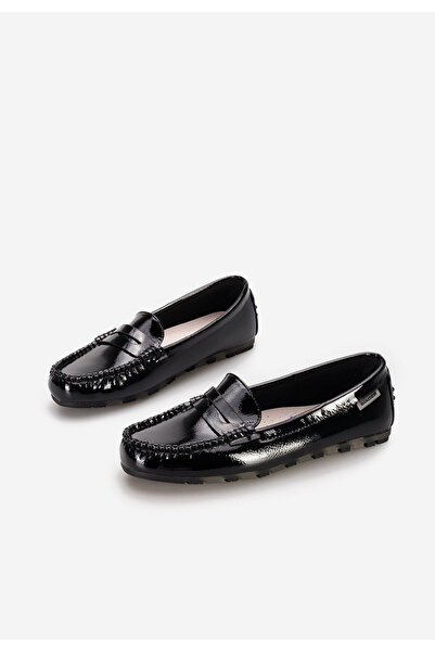 B T Shoes Černé dámské mokasíny Luminia