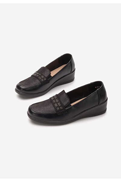 B T Shoes Čierne mokasíny dámske Tracey