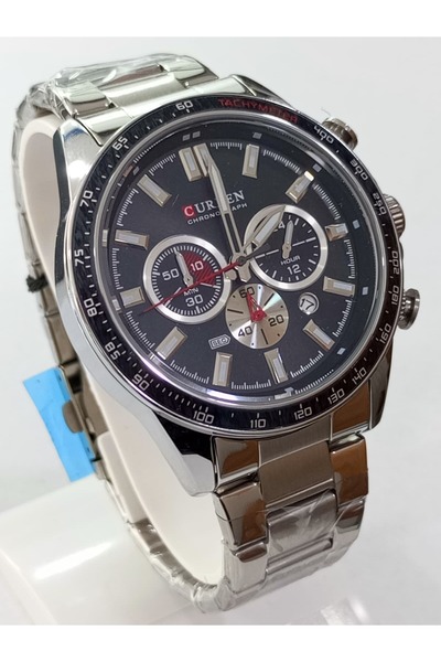 Curren Çelik kordonlu, fonksiyonları aktif, kronometreli,takvimli, su geçirme...