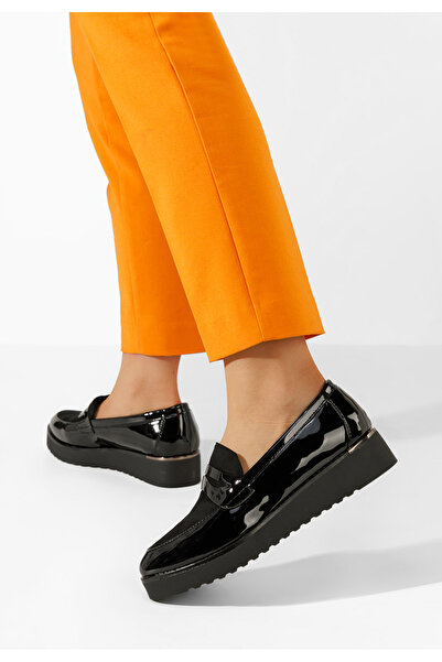 B T Shoes Čierne mokasíny dámske Elliot