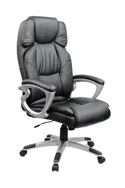 DacEnergy Scaun birou , cu spatar inalt din piele ecologica, moale, cotiere t...