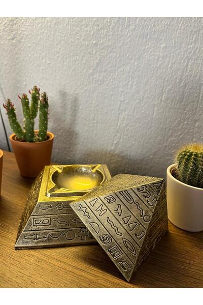 srs dizayn PİRAMİT ŞEKLİNDE KÜLLÜK ÖZEL EŞYA SAKLAMA KUTUSU