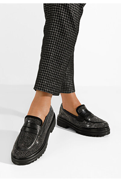 B T Shoes Černé mokasíny dámské Libre