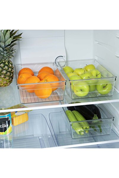 GenelTedarik حاوية تخزين منظمة للثلاجة مقاس L