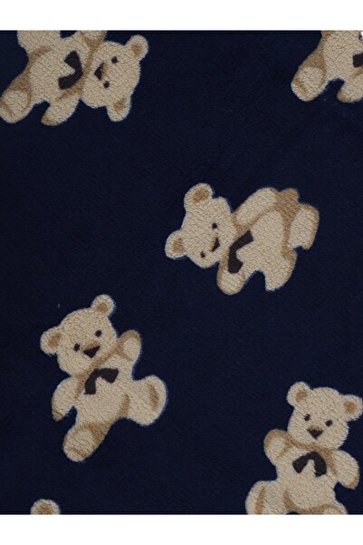 Bebitof My Baby Kumsal Teddy Bear Patterned Velsoft Blanket 90/100