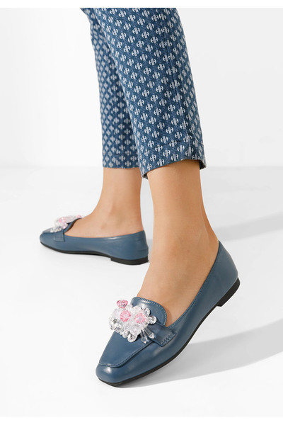 B T Shoes Μοκασίνια γυναικεια Milagros μπλε