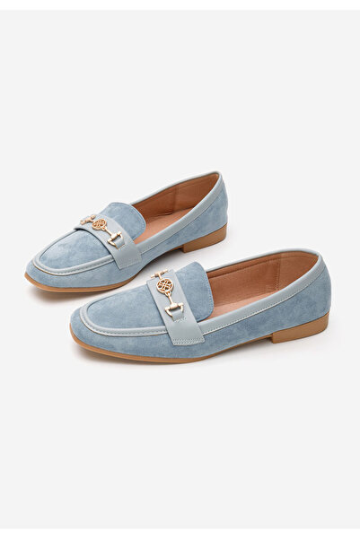 B T Shoes Modré mokasíny dámske Carroll