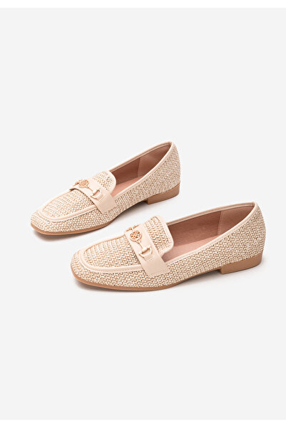 B T Shoes Béžové dámské mokasíny Carroll