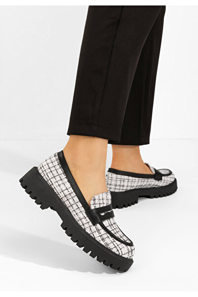 B T Shoes Biele mokasíny dámske Nety