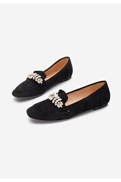 B T Shoes Černé dámské mokasíny Maliha