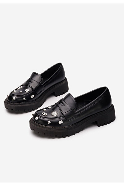 B T Shoes Černé mokasíny dámské Setta