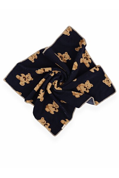 Bebitof My Baby Kumsal Teddy Bear Patterned Velsoft Blanket 90/100