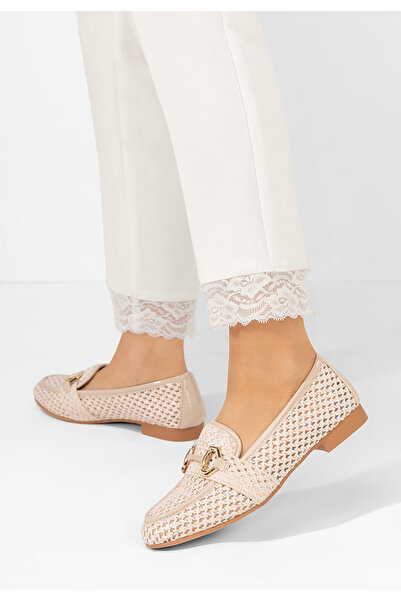 B T Shoes Béžové mokasíny dámske Apina