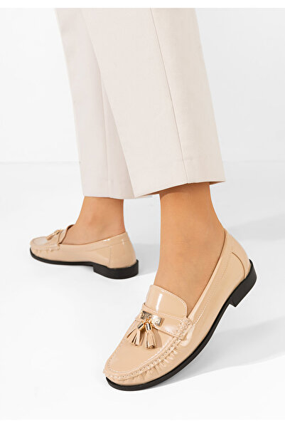 B T Shoes Béžové loafers mokasíny Dallas